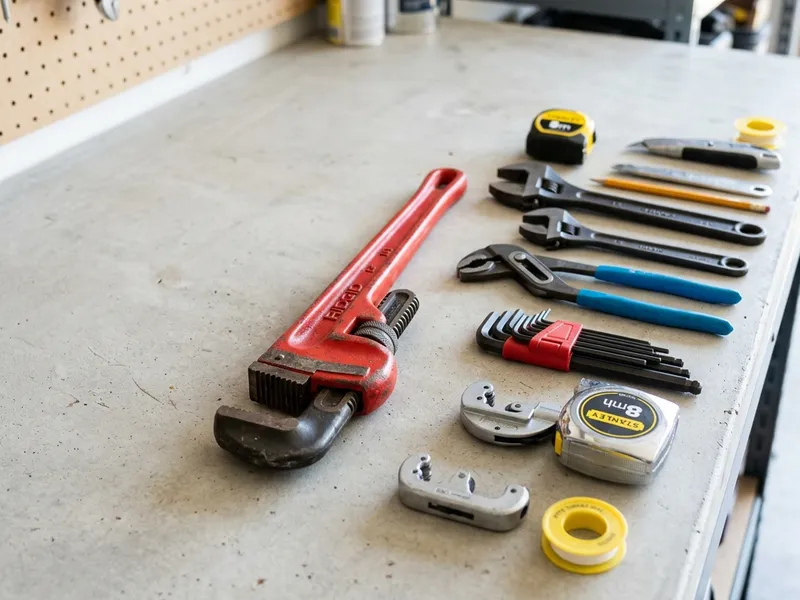 Professional plumbers in Holly Grove, AR equipped with top-tier tools for residential and commercial plumbing services.